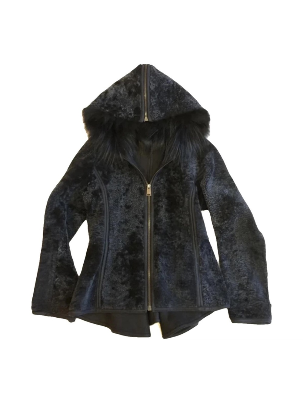 Fendi shearling coat with Fox trim (reversible)